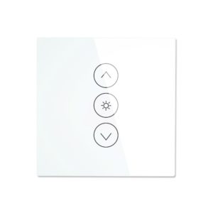 Fehér érintőgombos dimmer kapcsoló - WIFI-vel, smart home rendszerekhez (WS-EU-DW)