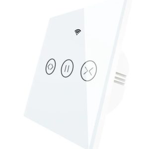Fehér érintőgombos redőny kapcsoló - WIFI, RF  smart home rendszerekhez (WS-EUR-CW)